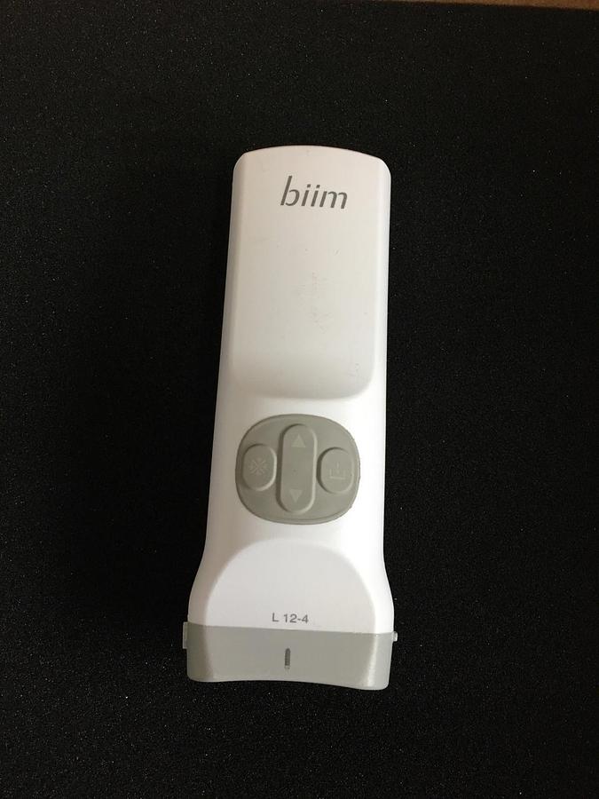 Used Biim L 12-4 L12-4 Ultrasound Probe w/ Battery Transducer PO01096-02D Handheld