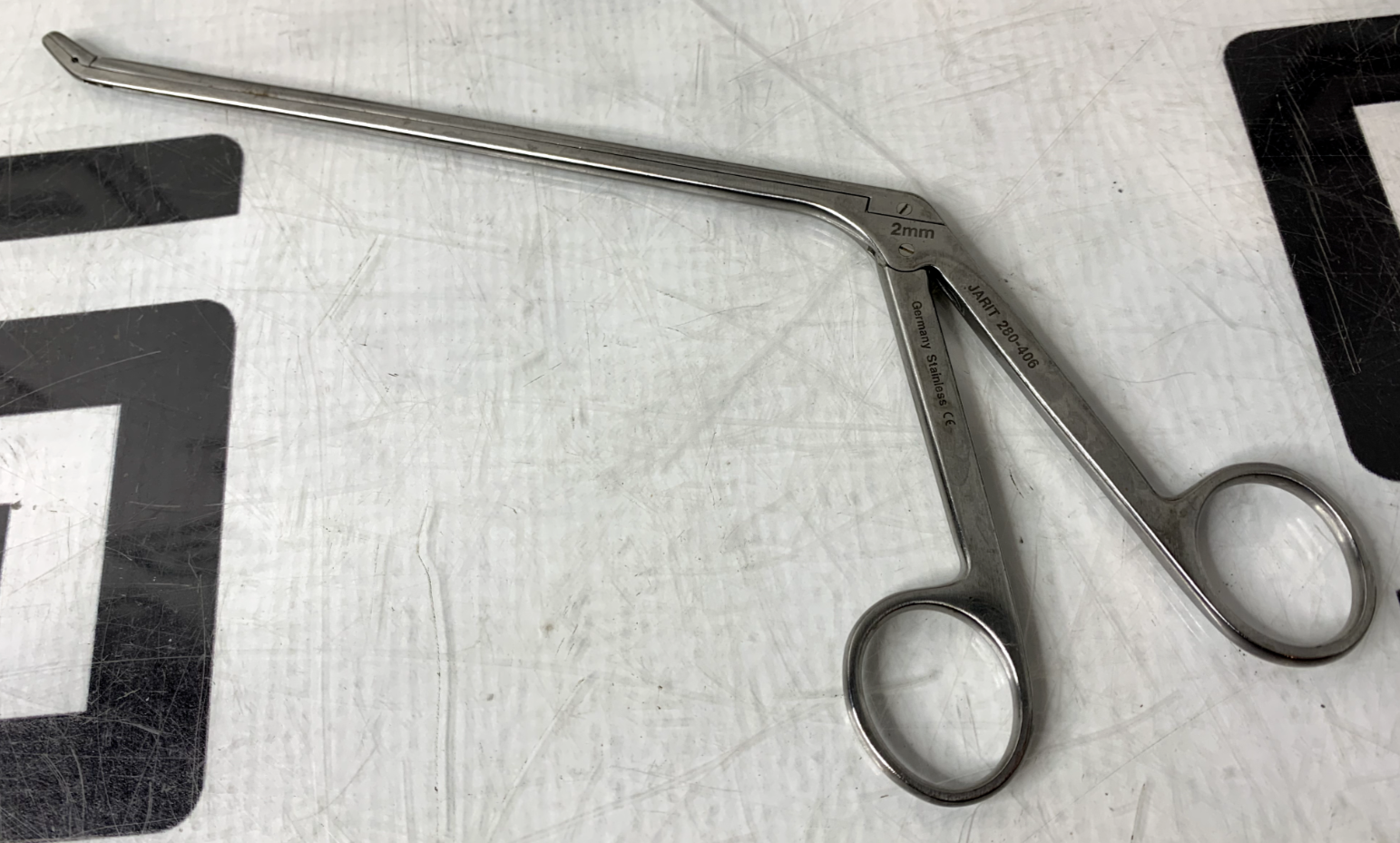 Used Jarit 280-406 Angled Rongeur Cushing 4.0mm x 10mm Up  230mm