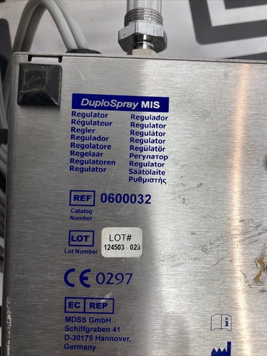 Used BAXTER 0600032 DUPLOSPRAY REGULATOR  AND FOOTSWITCH