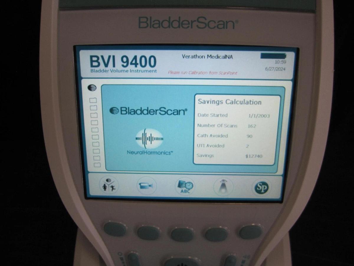Used Verathon BVI 9400 Bladder Scanner Console Bladderscanner ONLY Ref 0570-0190 ~ C