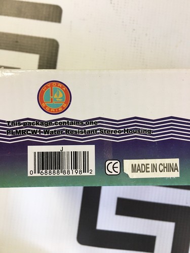 Used Pyle PLMRCW1 White Water Resistant Radio Stereo Housing Hydra Series Protector