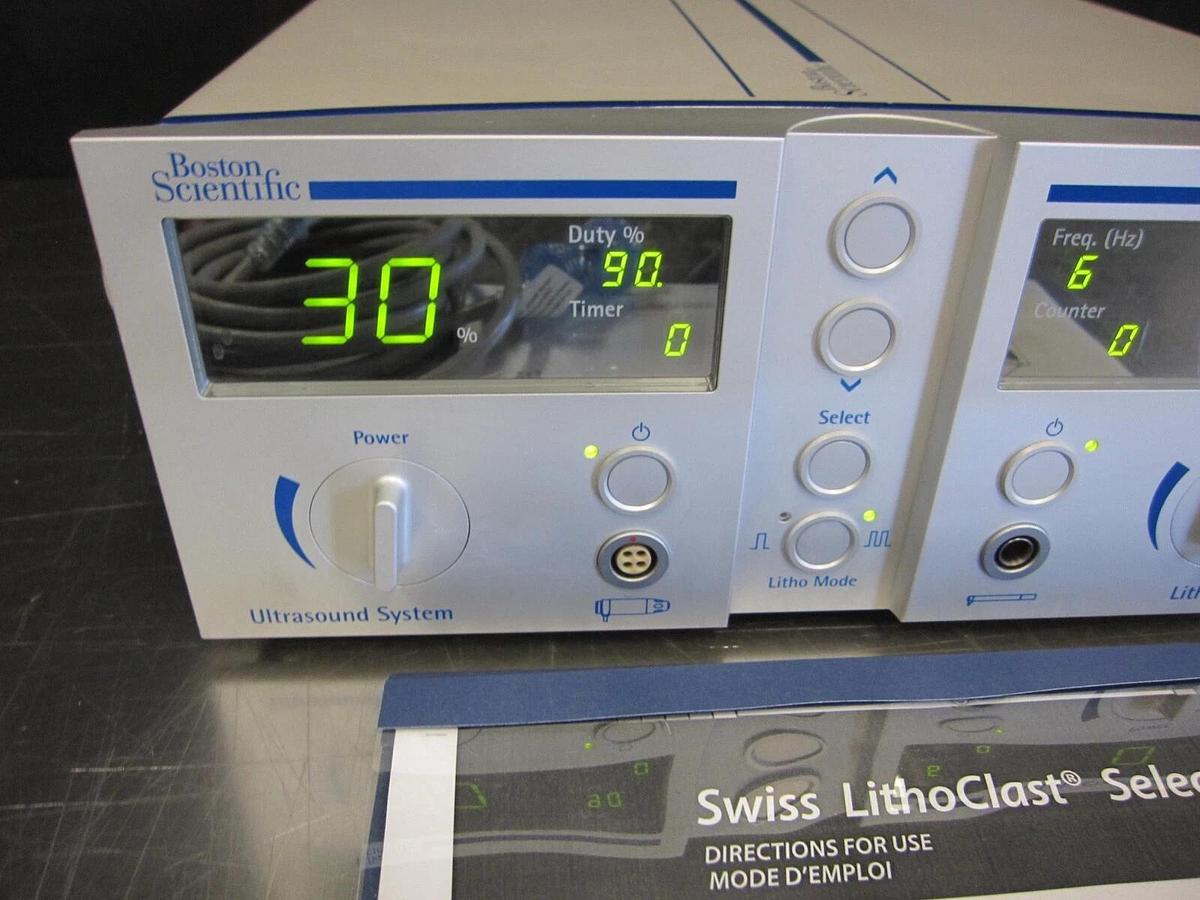 Used Boston Scientific Swiss LithoClast Select System Ultrasound W/ Foot pedal manual