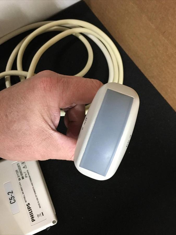 Used Philips C5-2 Ultrasound Transducer Probe Curved Array 21426A HD11  HD11XE (F)