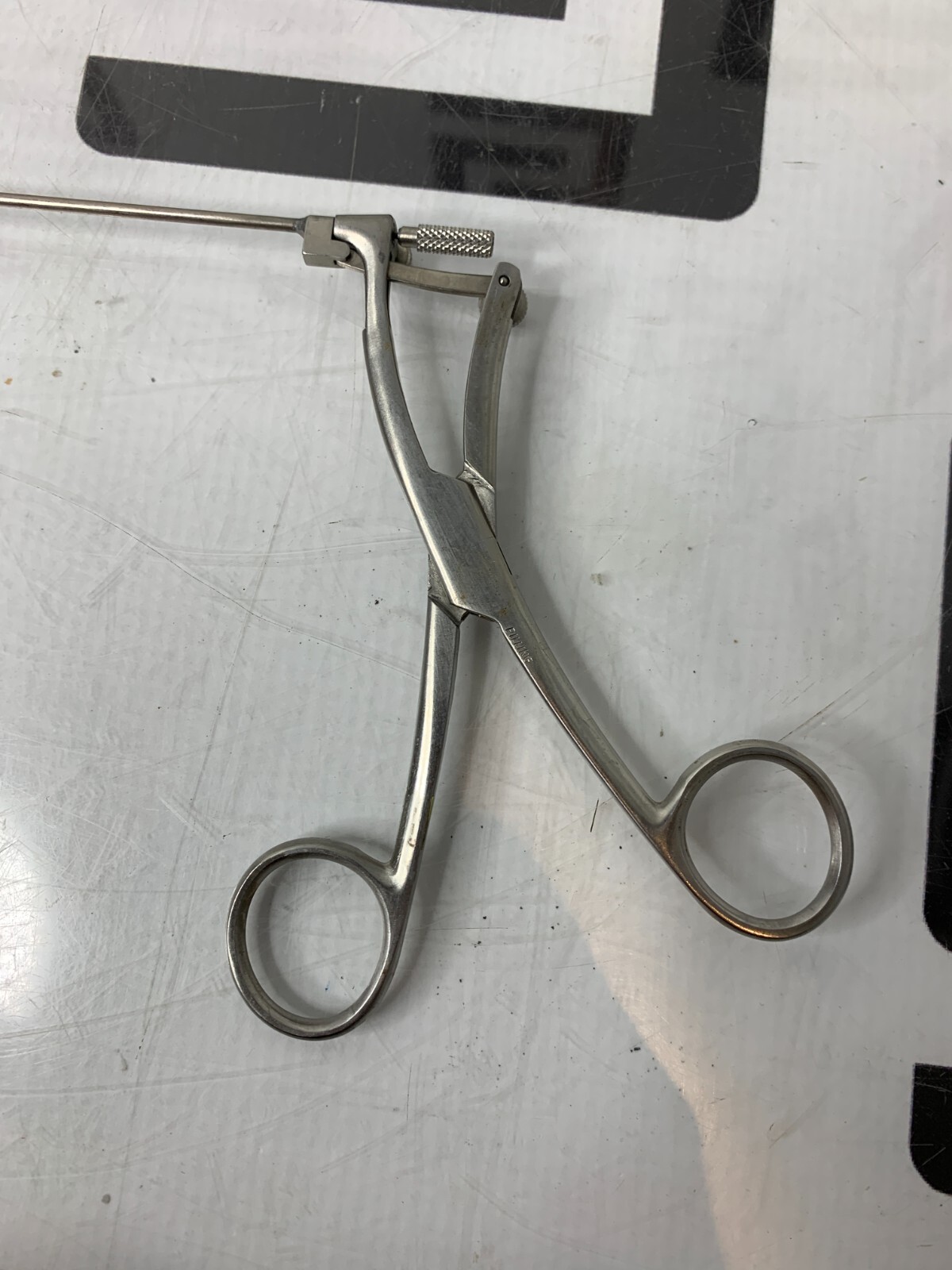 Used Pilling 50-6060 Jackson Grasping Forceps Peanut ENT 35cm Straight Serrated