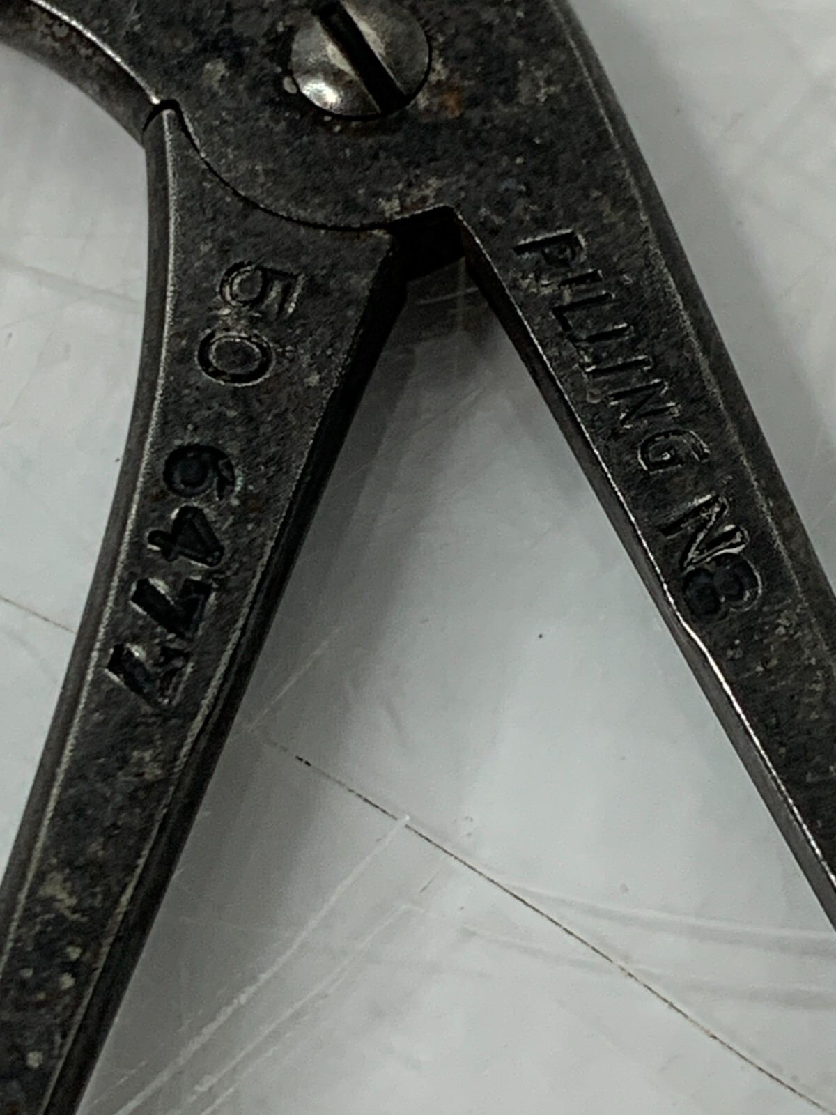 Used Pilling 50-6477 Micro Laryngeal Scissors Up Angle WARRANTY