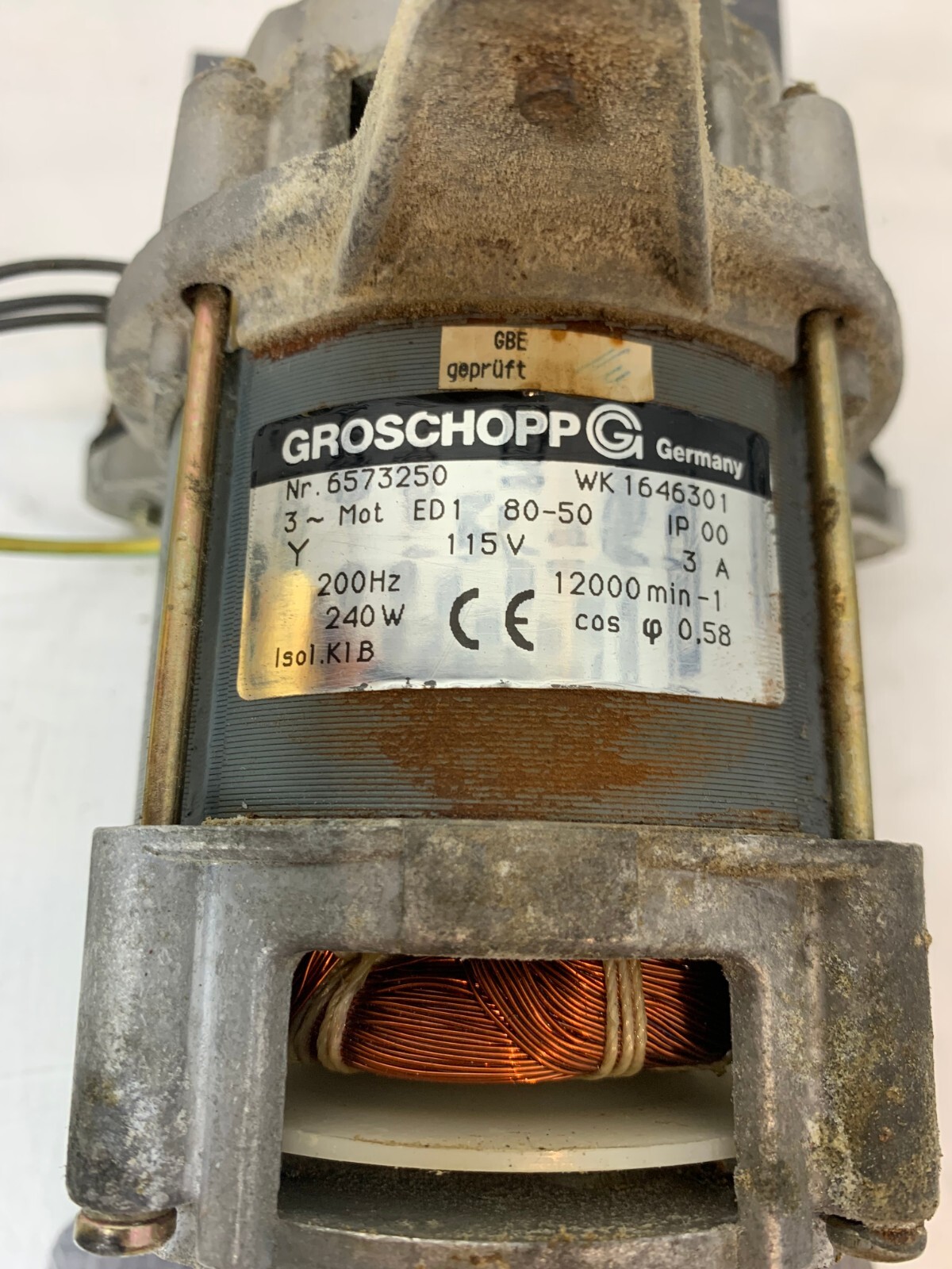 Used Eppendorf 5417R 5417 R Centrifuge Motor Groschopp Germany WK 1646301 WARRANTY