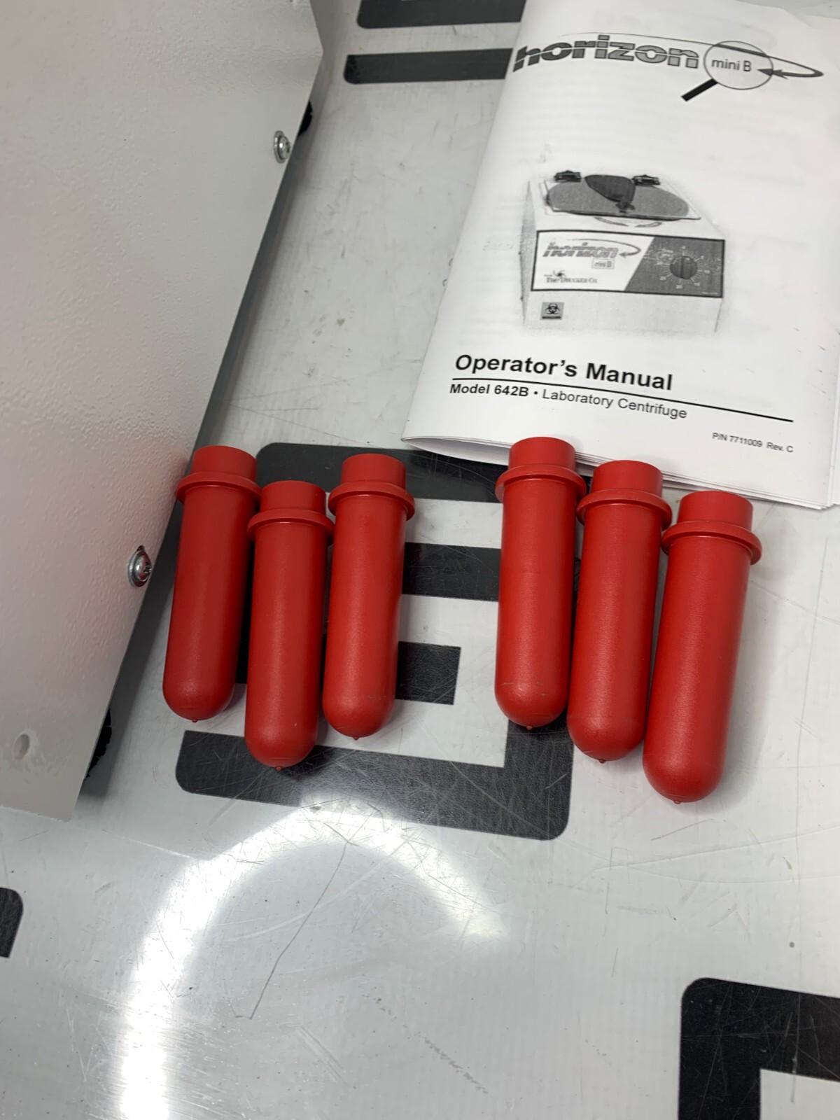 Used Drucker Horizon mini B Model 642B Horizontal Separation Centrifuge Tubes Manual