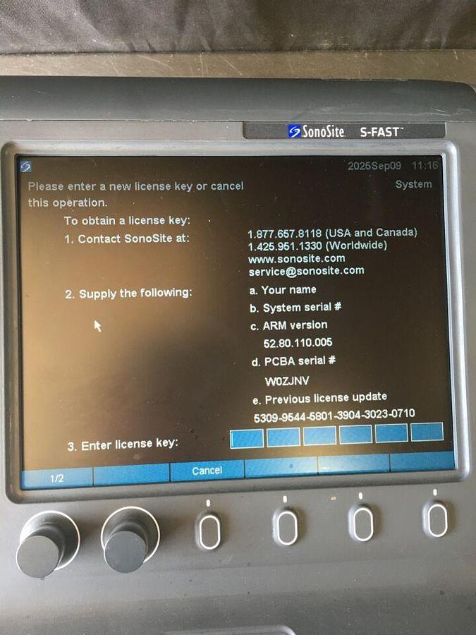 Used S-Fast Ultrasound System PO7578 PO94191