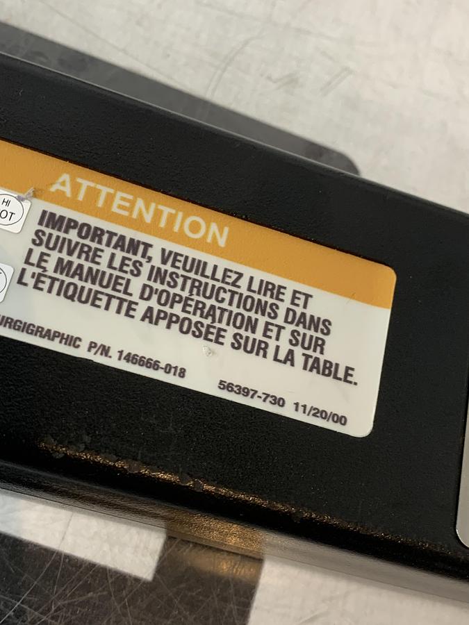 Used Steris 3080 3085 141210-367 Hand Controller Surgical OR Table Remote Control Hermes