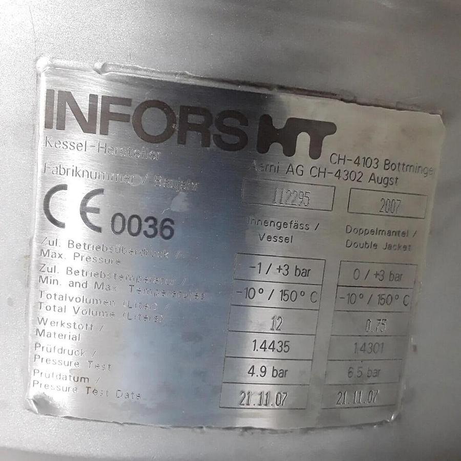 Used Terrafors Benchtop Bioreactor Fermentation System Bench Top