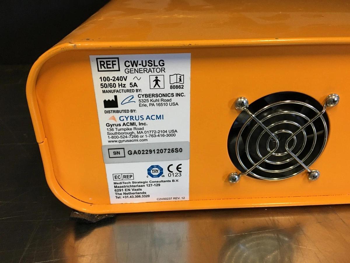 Used Gyrus ACMI CW-USLG CyberWand Console with Foot pedal Footswitch System