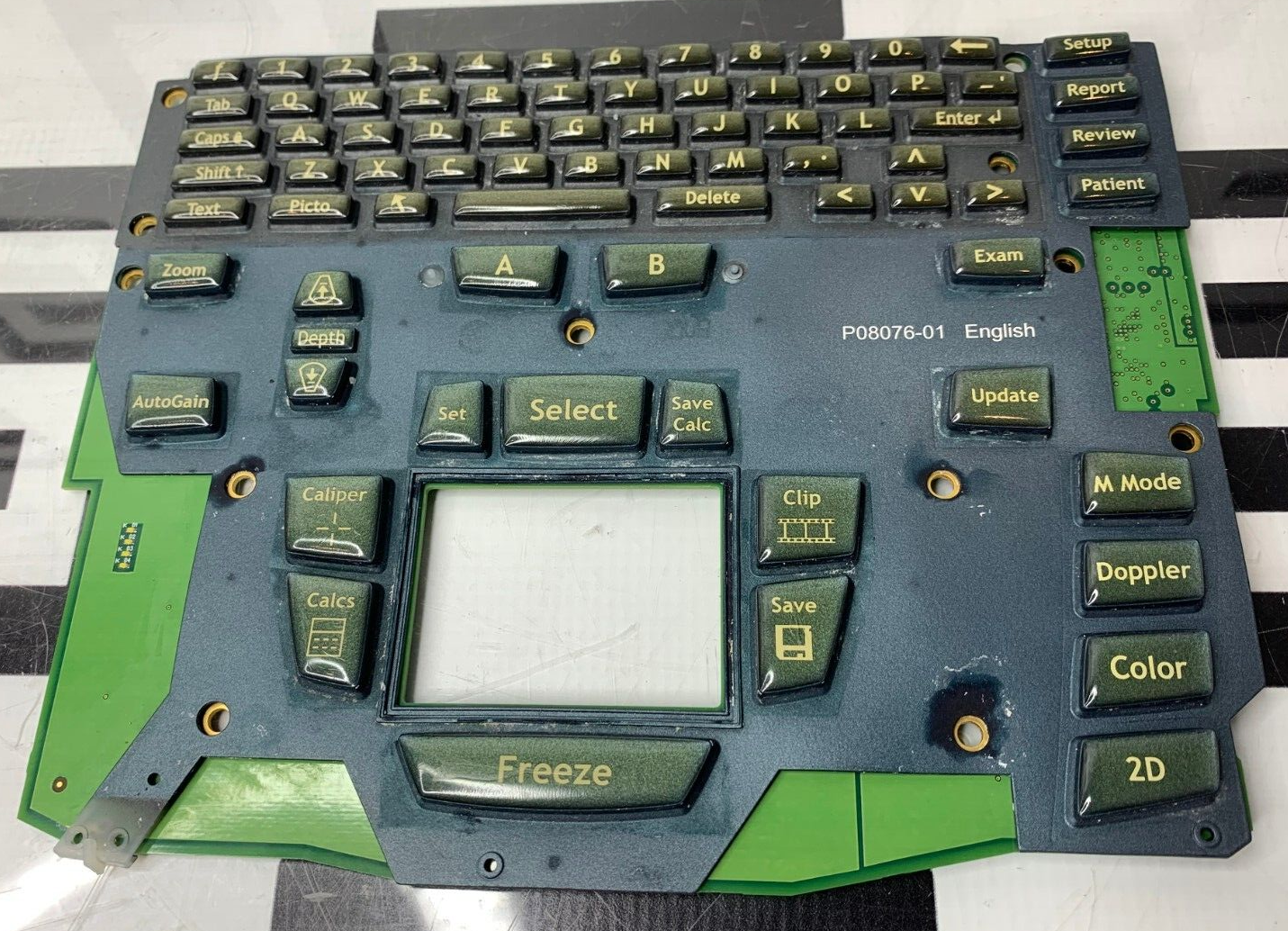 Used SonoSite M-Turbo P08076-01 P08042-01 Ultrasound C2 Control Panel PCA Interface