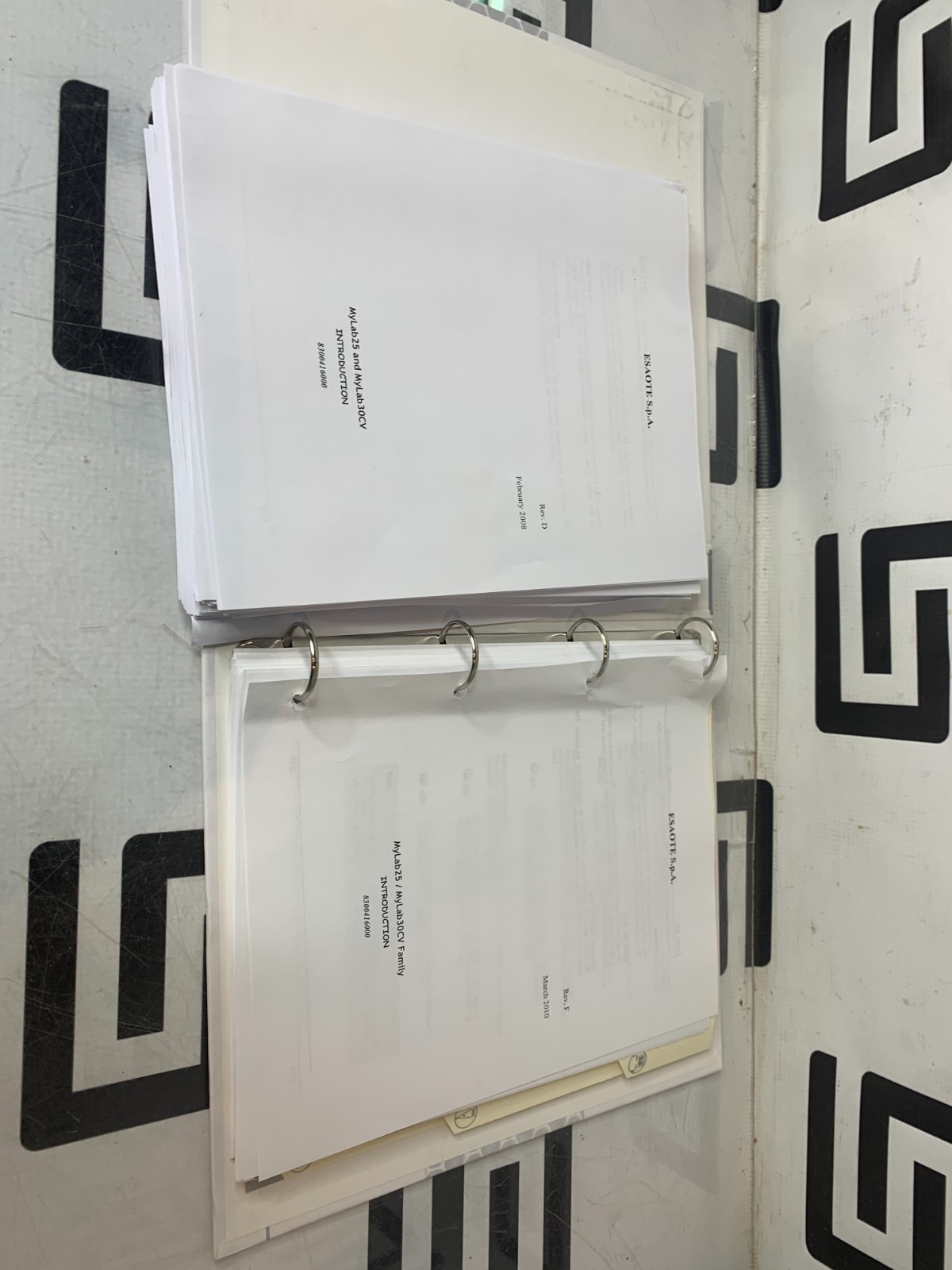 Used Esaote Operator Manual MyLab 25 30CV Biosound MyLab25 MyLab30 30 8300416000