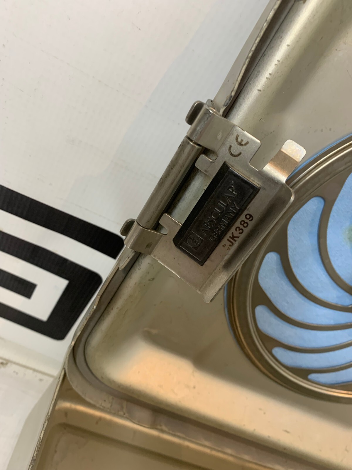 Used Aesculap JK341 Sterilization Container Half Size Sterile  S Bottom 5.5 Lid JK389