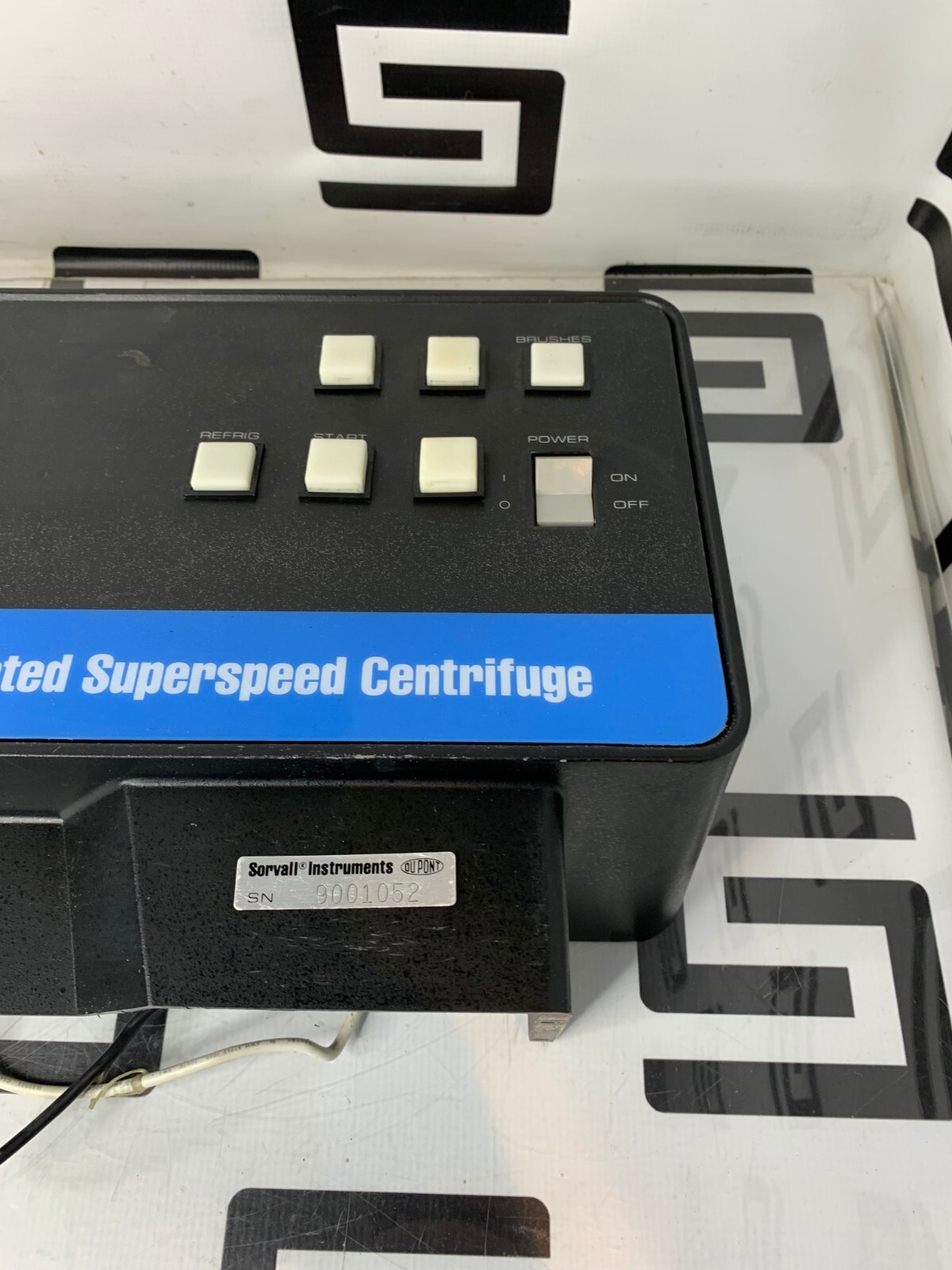 Used SORVALL 74040 FRONT CONSOLE PANEL ASSY HOUSING FOR RC-5B SUPERSPEED CENTRIFUGE