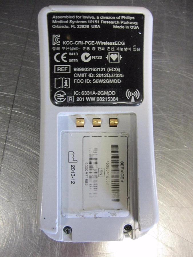Used Invivo Expression  ECG Module 989803163121 MRI Philips Transmitter