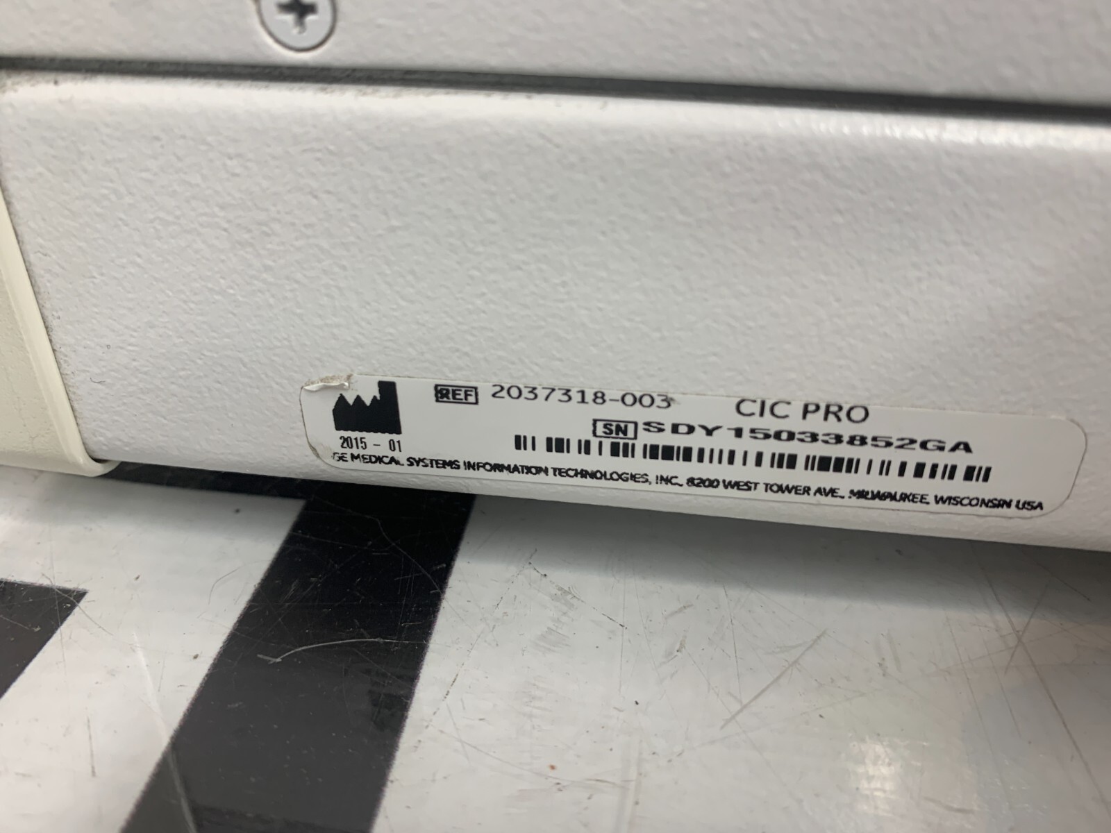 Used GE CIC Pro MP1000D 2037318-003 Clinical Information Control Central Station