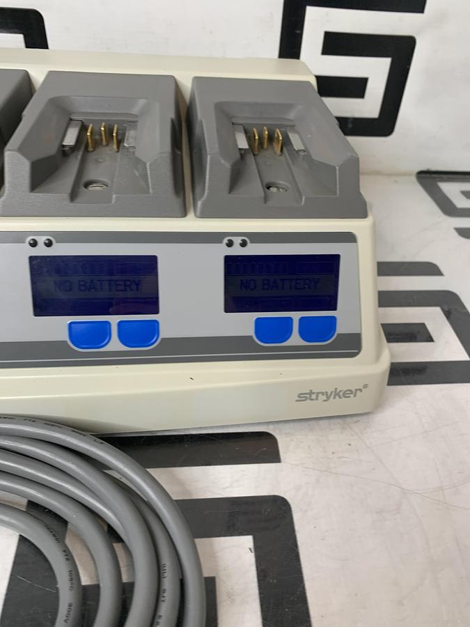Used Stryker 6110-120 System 6 Battery Charger W/ 4 Charging Bays TESTED WARRANTY