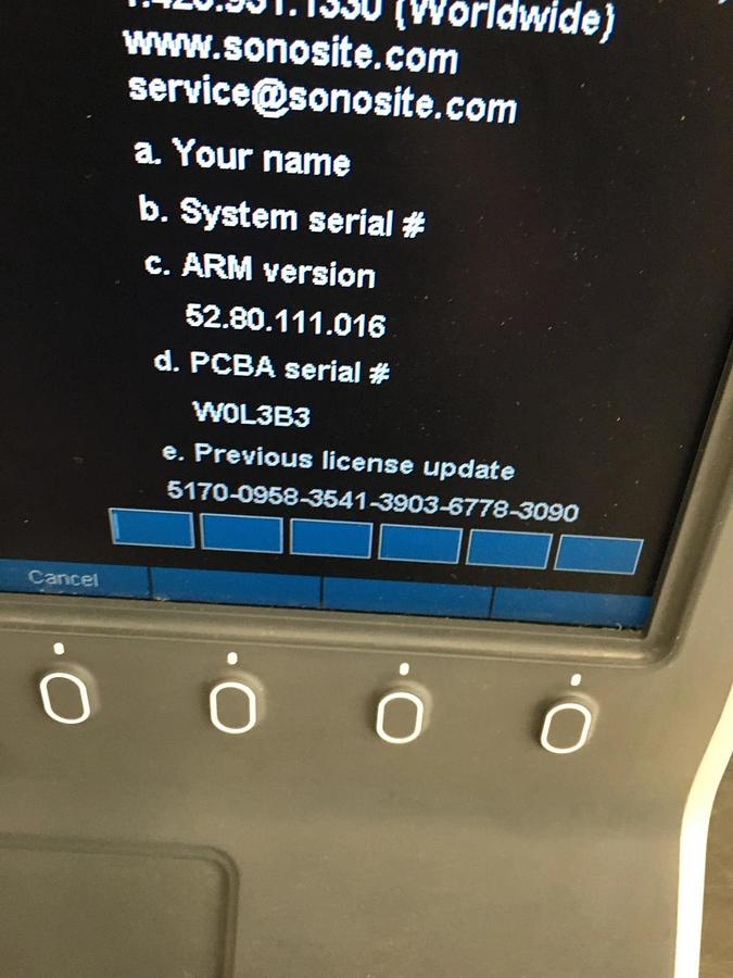 Used SonoSite S-ICU Ultrasound System P07577 P09417 W/ Battery TESTED WARRANTY