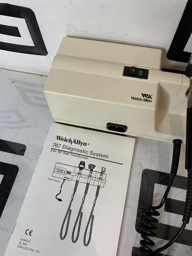 Used Welch Allyn 767 Series Transformer Otoscope Ophthalmoscope TESTED WARRANTY