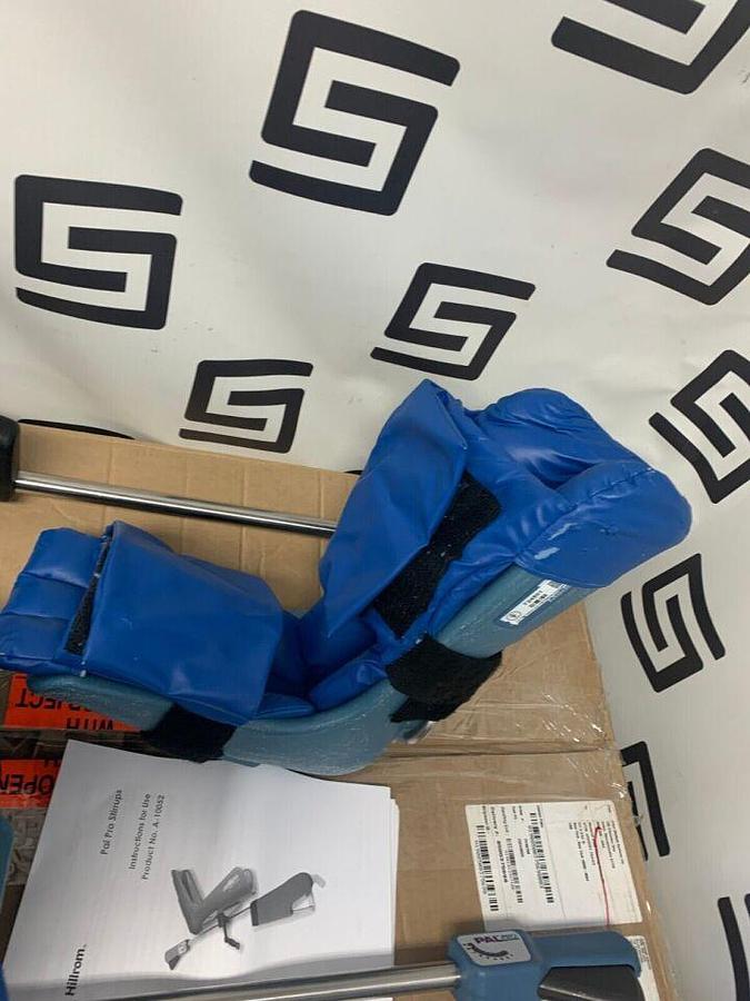 Used Stirrup Set Left   Right   Integrated Surgical Table Clamp