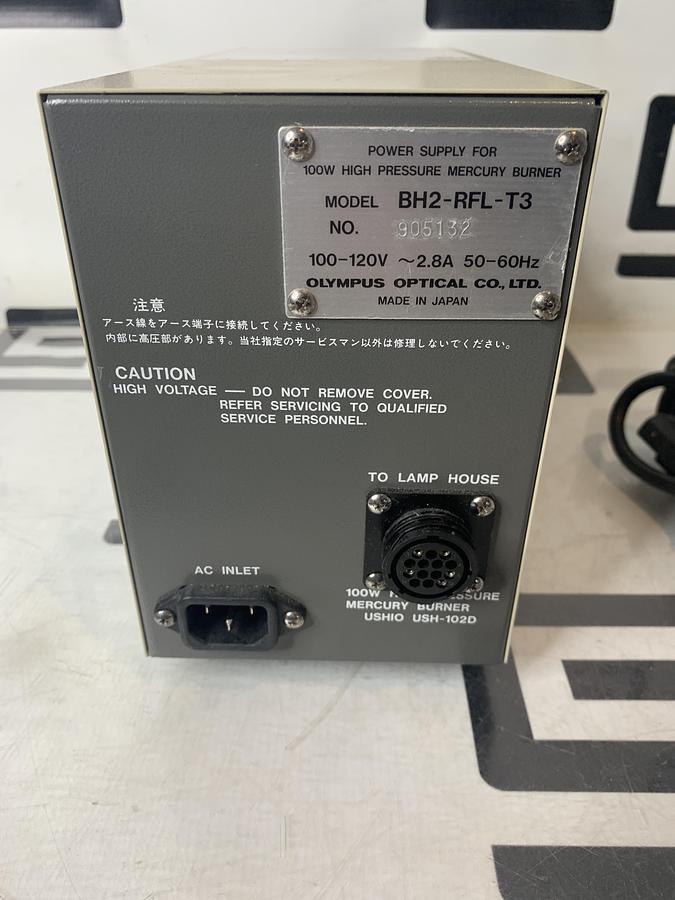 Used OLYMPUS BH2-RFL-T3 Power Supply Unit, FOR PARTS/ REPAIR
