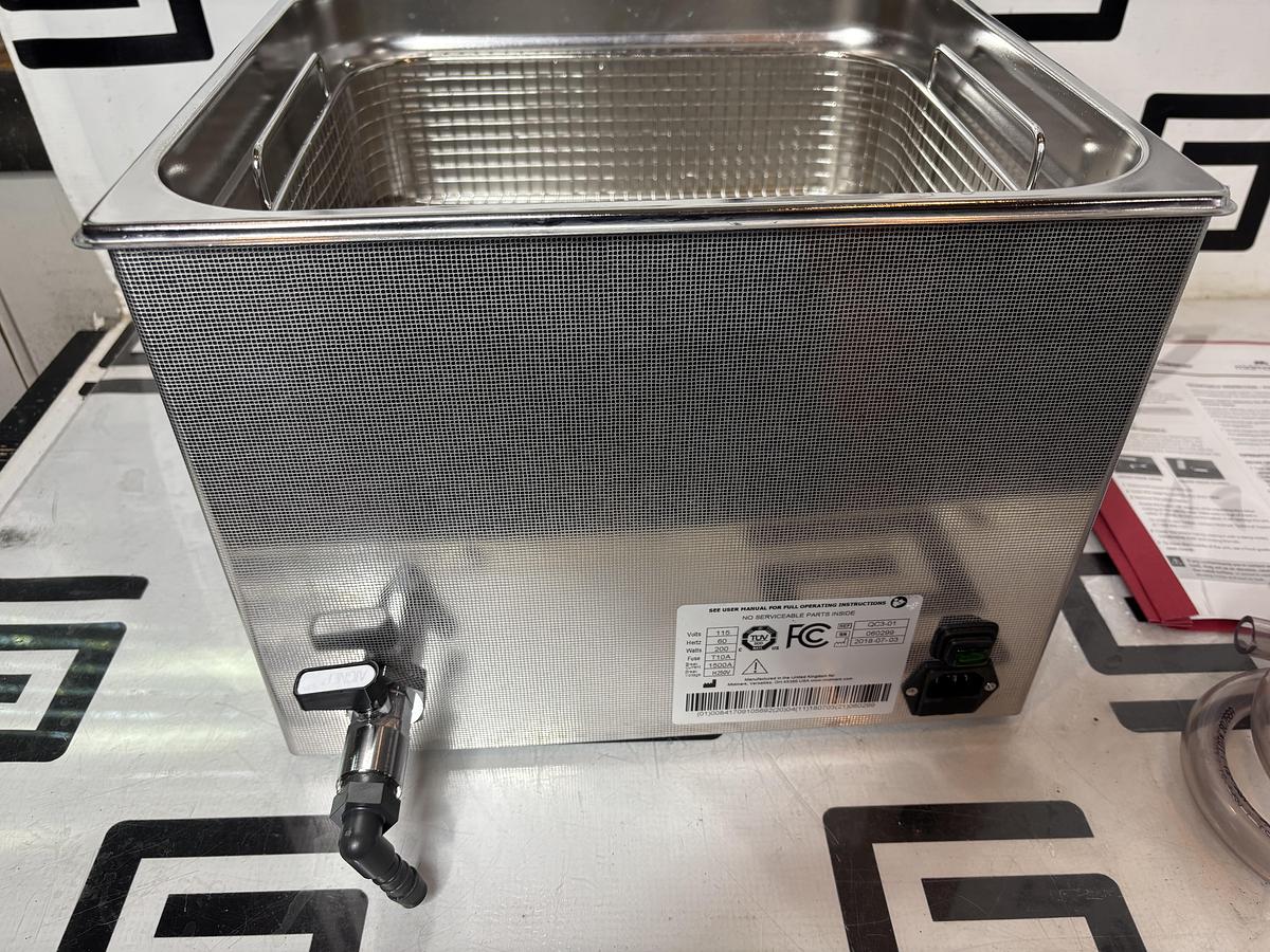 Used Midmark QuickClean QC3-01 Ultrasonic Cleaner & Dental Instrument Bath Large 3.3 Gallon Size