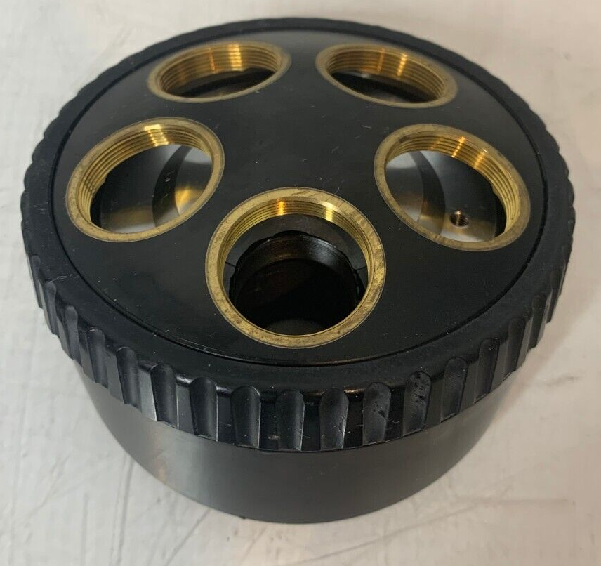 Used Olympus U-5RE-2 Microscope 5-Objective Turret Nosepiece BX SERIES BX41 BX51 BX53