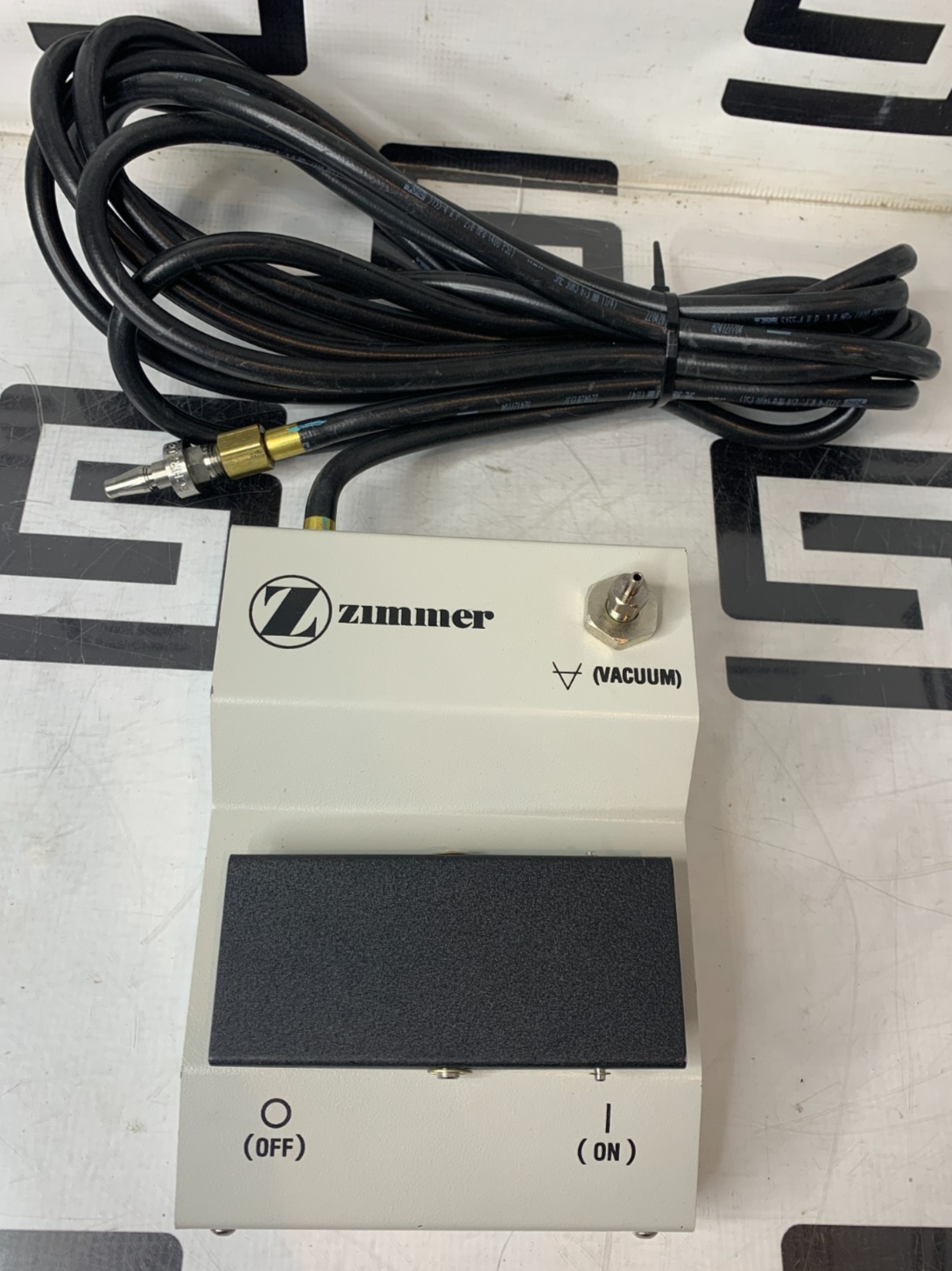 Used Zimmer 00-5049-086-00 Vacuum Foot Pump II 5049-086 w/ Schrader Hose Adapter-Air