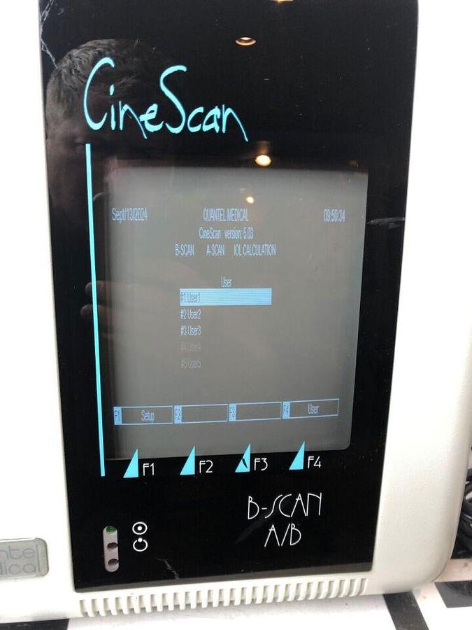 Used Quantel CineScan B-Scan A/B Scan Ophthalmic Ultrasound