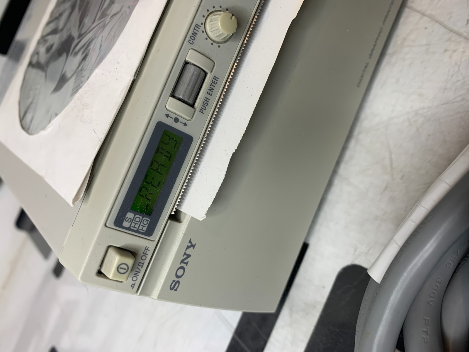 Used Sony UP-D897 Thermal Printer Digital Graphic Medical B&W Driver TESTED WARRANTY