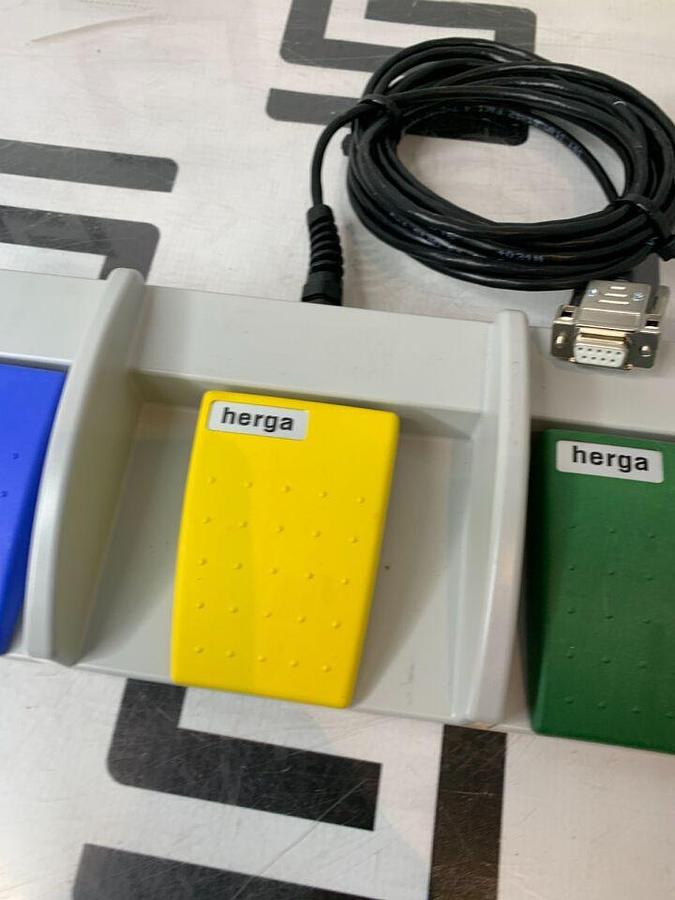 Used HERGA Triple Multifunction Foot Pedal