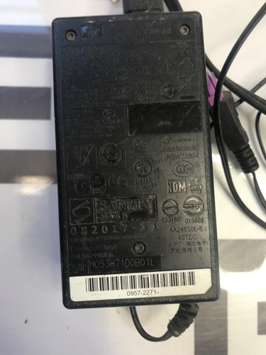 Used HP 0957-2271 OEM AC Adapter for Officejet PhotoSmart and PS Premium