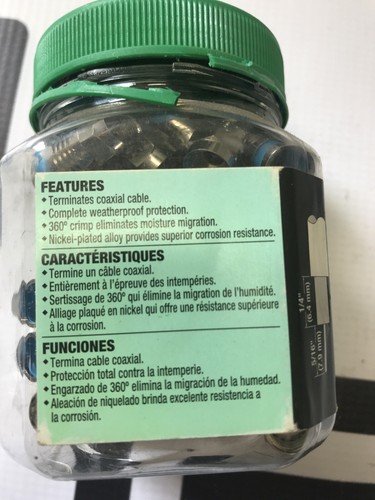 GREENLEE 12590 F-Connector  (50pcs.) XFC-6Q-50