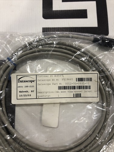 Datascope 0012-00-0931-01 Interface 9ft Cable P519865