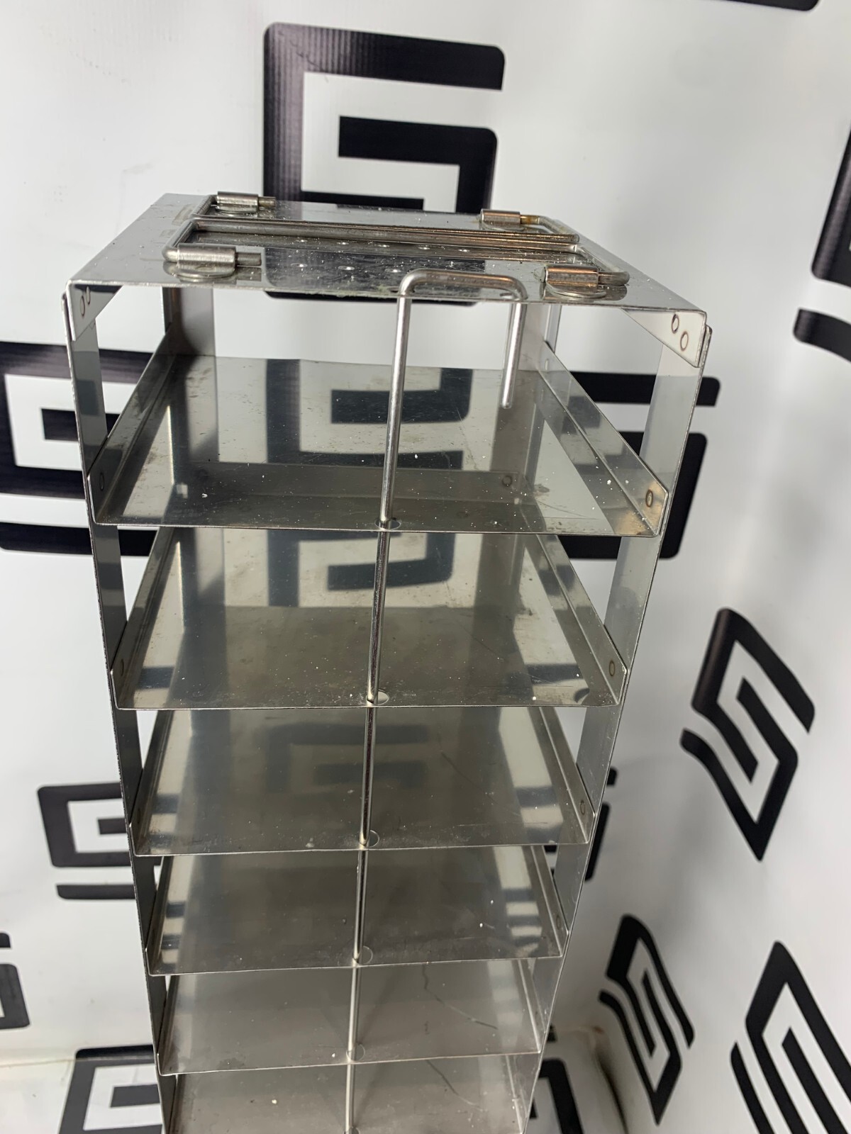 Used Chest Freezer Vertical Rack Stainless Steel 13 Box Capacity 2” Box 5.25 x 5.25