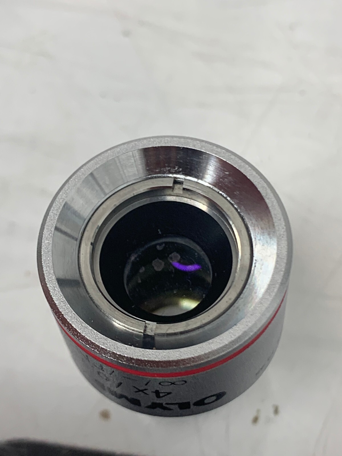 Used Olympus CX22 Plan Objective 4x/0.10 oil FN20 Infinity /-FN20 CX23 Microscope