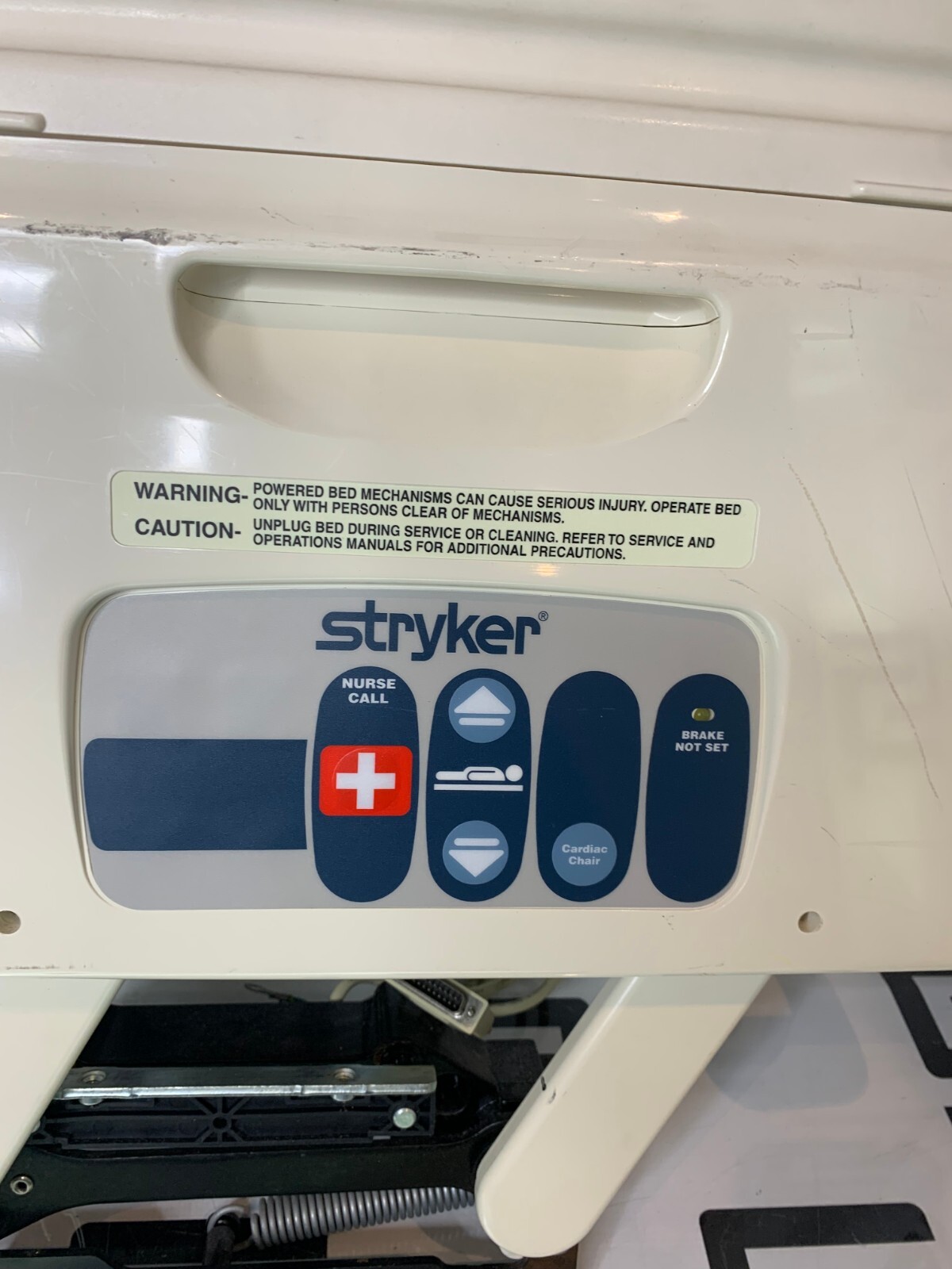 Used Stryker 3002 Secure II Hospital MED SURG BED Left Hand Siderail Controller ASSY
