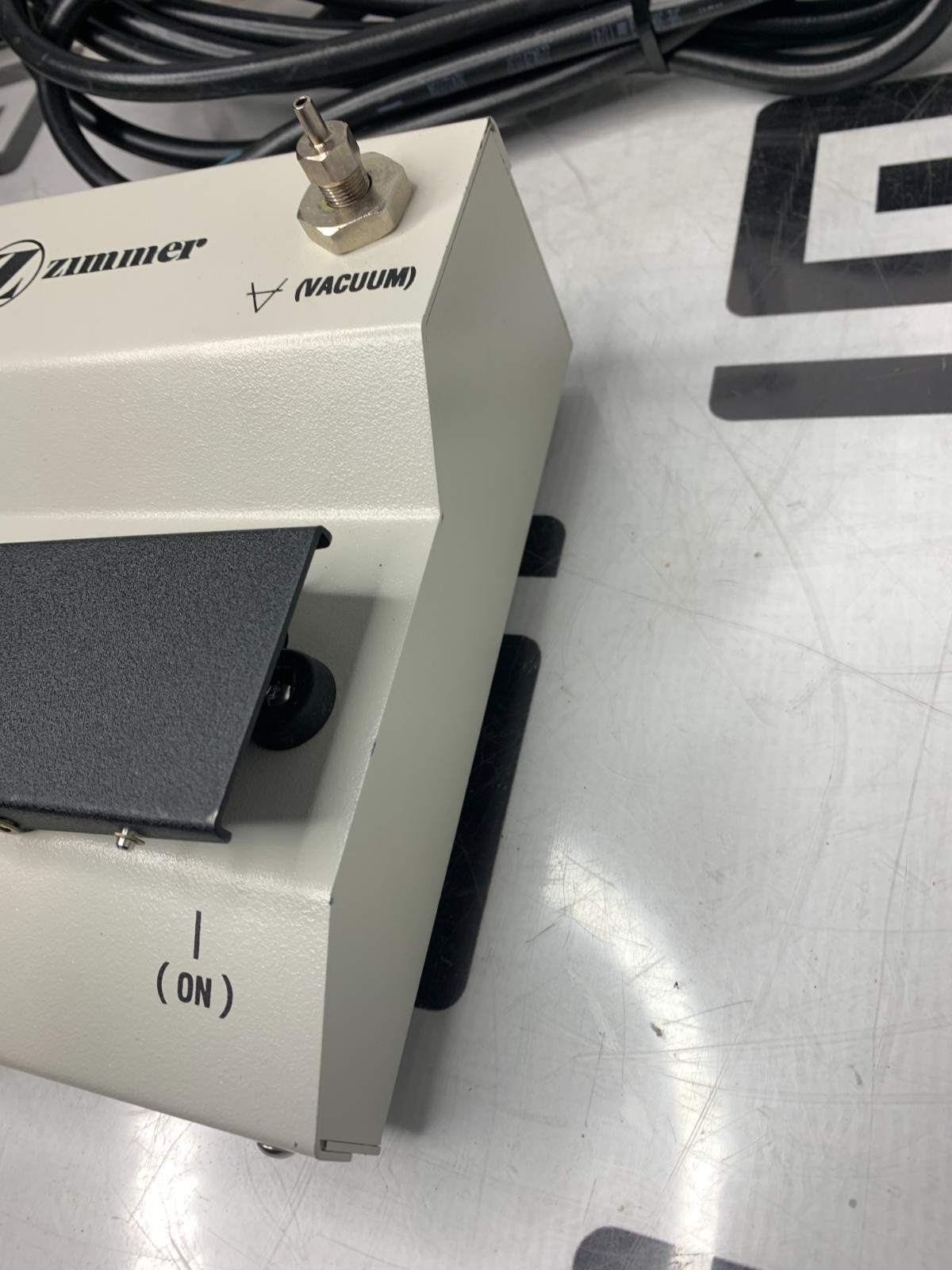 Used Zimmer 00-5049-086-00 Vacuum Foot Pump II 5049-086 w/ Schrader Hose Adapter-Air