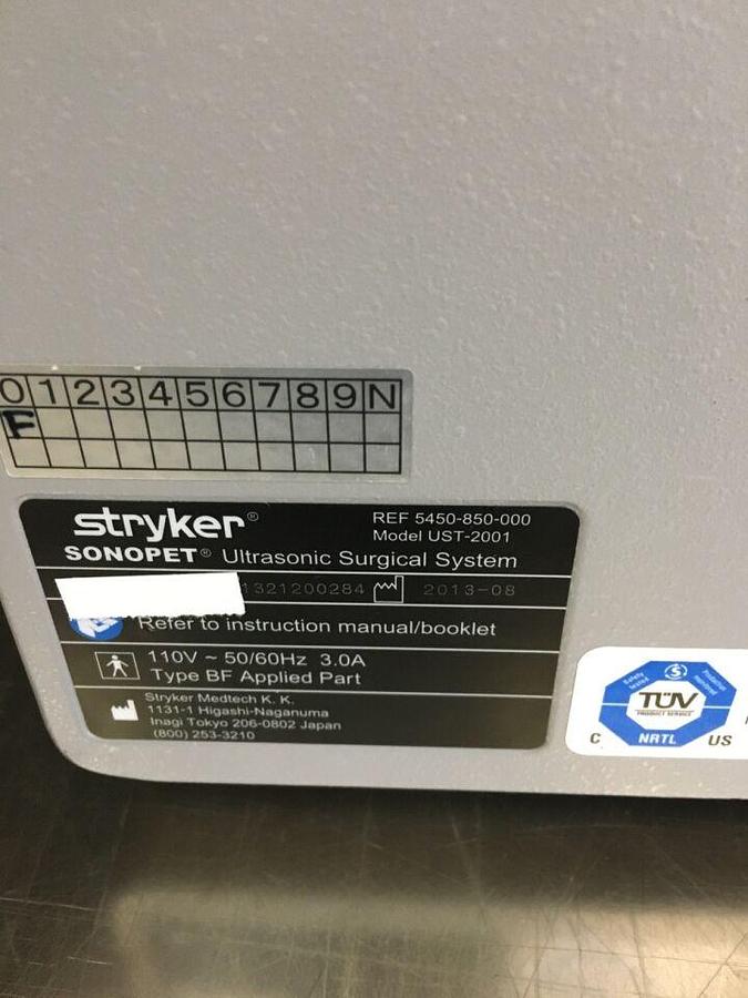 Used Sonopet OMNI 545850-000 Console System Pedal