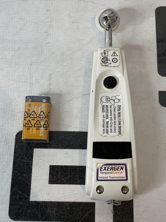 Used Exergen TAT-5000 Professional Temporal Scanner Thermometer w/ New Battery 