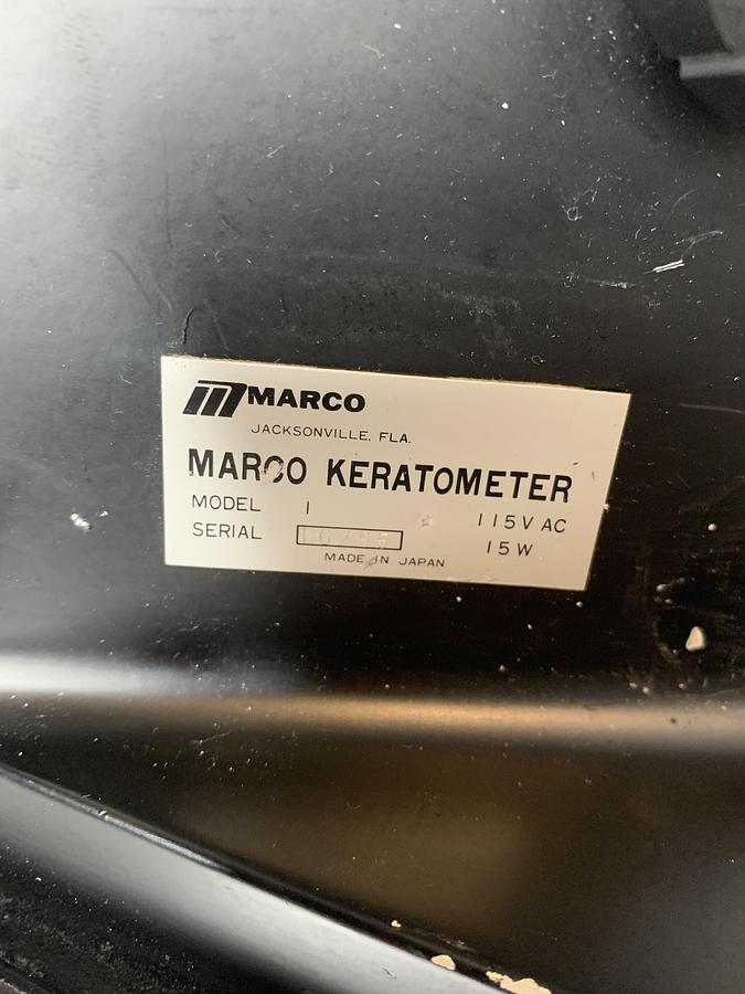Used Marco Keratometer Model 1 Optical Optometry Laboratory Ophthalmometer TESTED