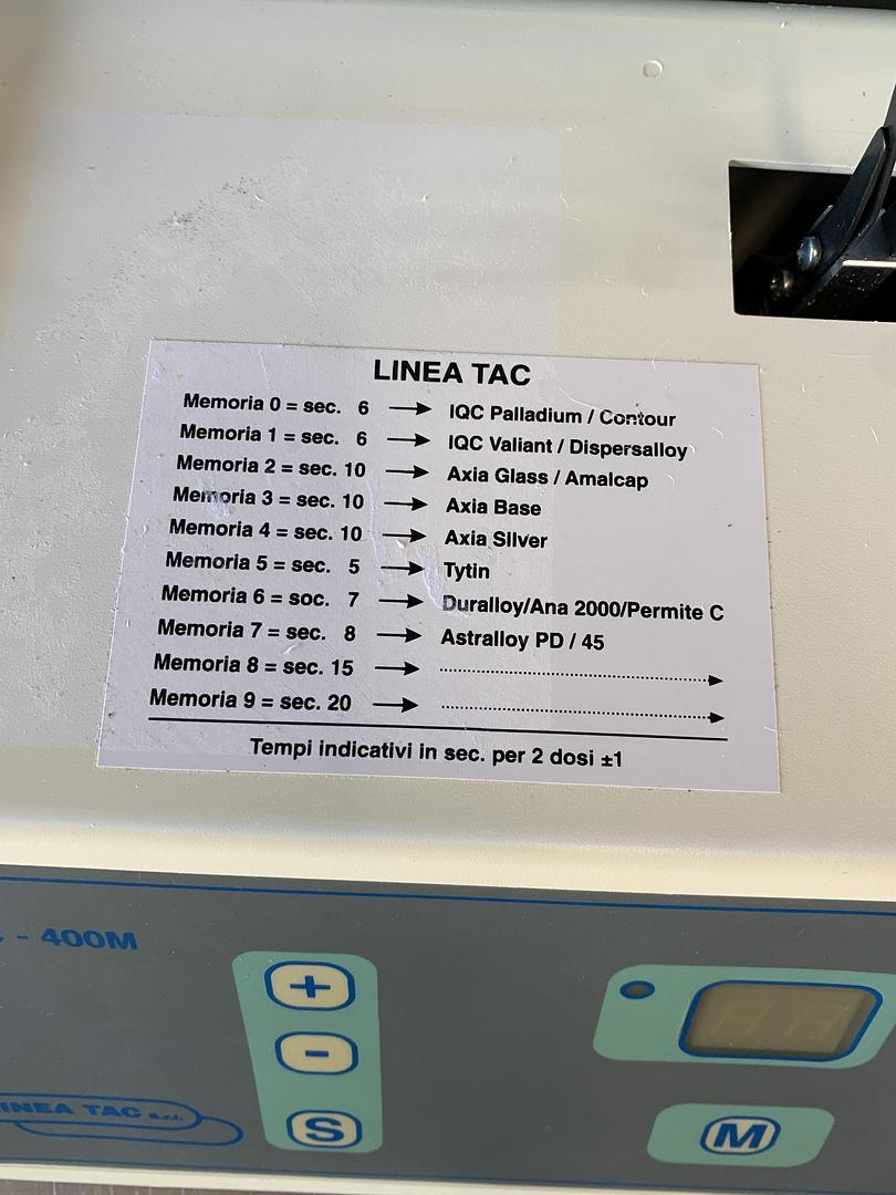 Linea TAC Model TAC-400M Digital Dental Amalgamator TESTED WARRANTY - Picture 3 of 8