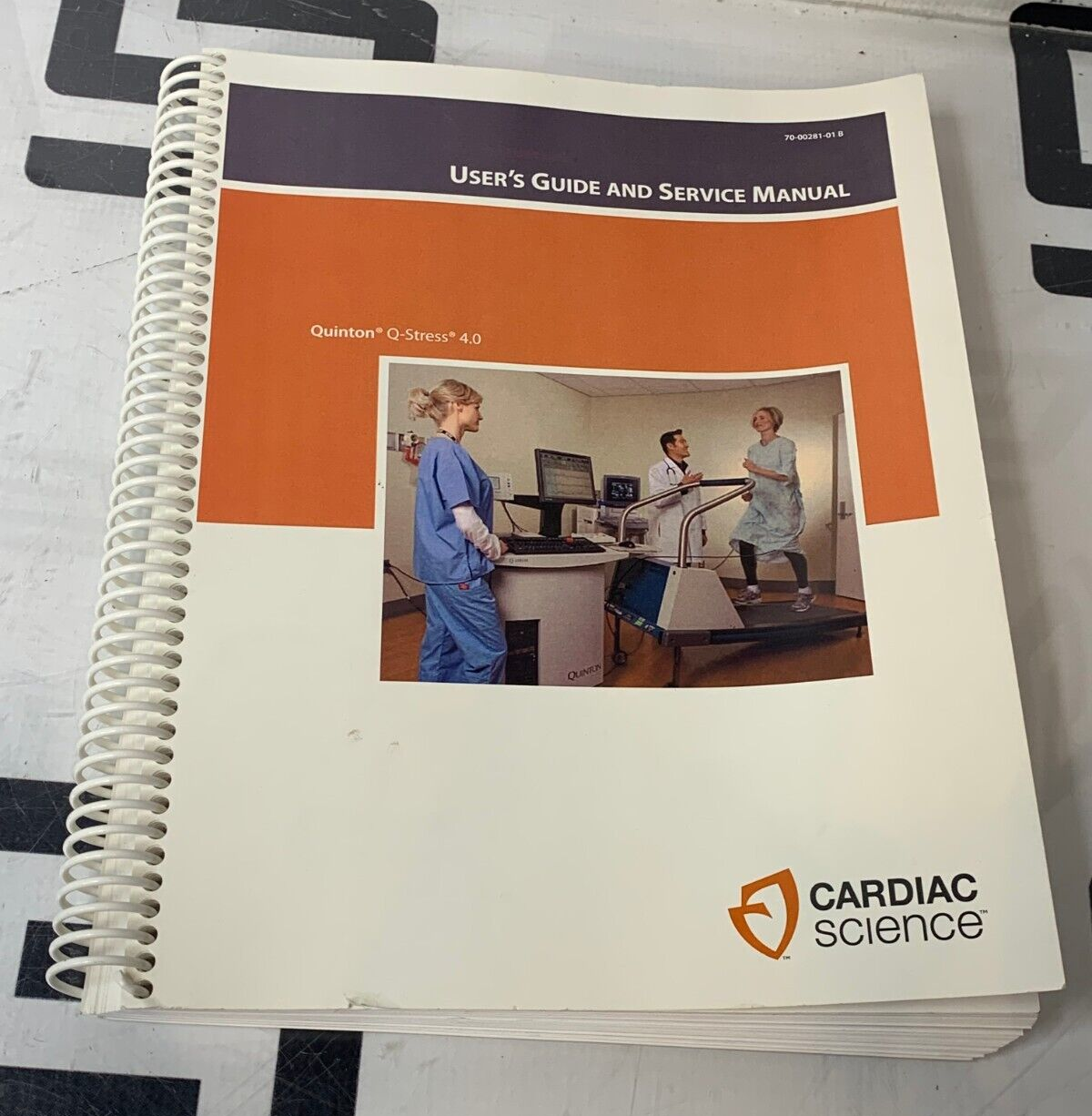 Used Cardiac Science Q-Stress Treadmill Quinton User 4.0 Service Manual 70-00281-01 B