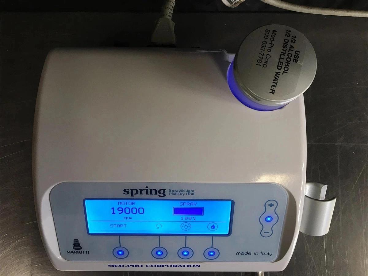 Used Mariotti Spring Spray & Light Podiatry Drill Micromotor Dental