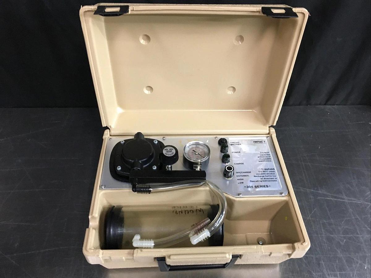 Used Impact Instrumentation 305 Series Portable Aspirator Emergency Suction Pump