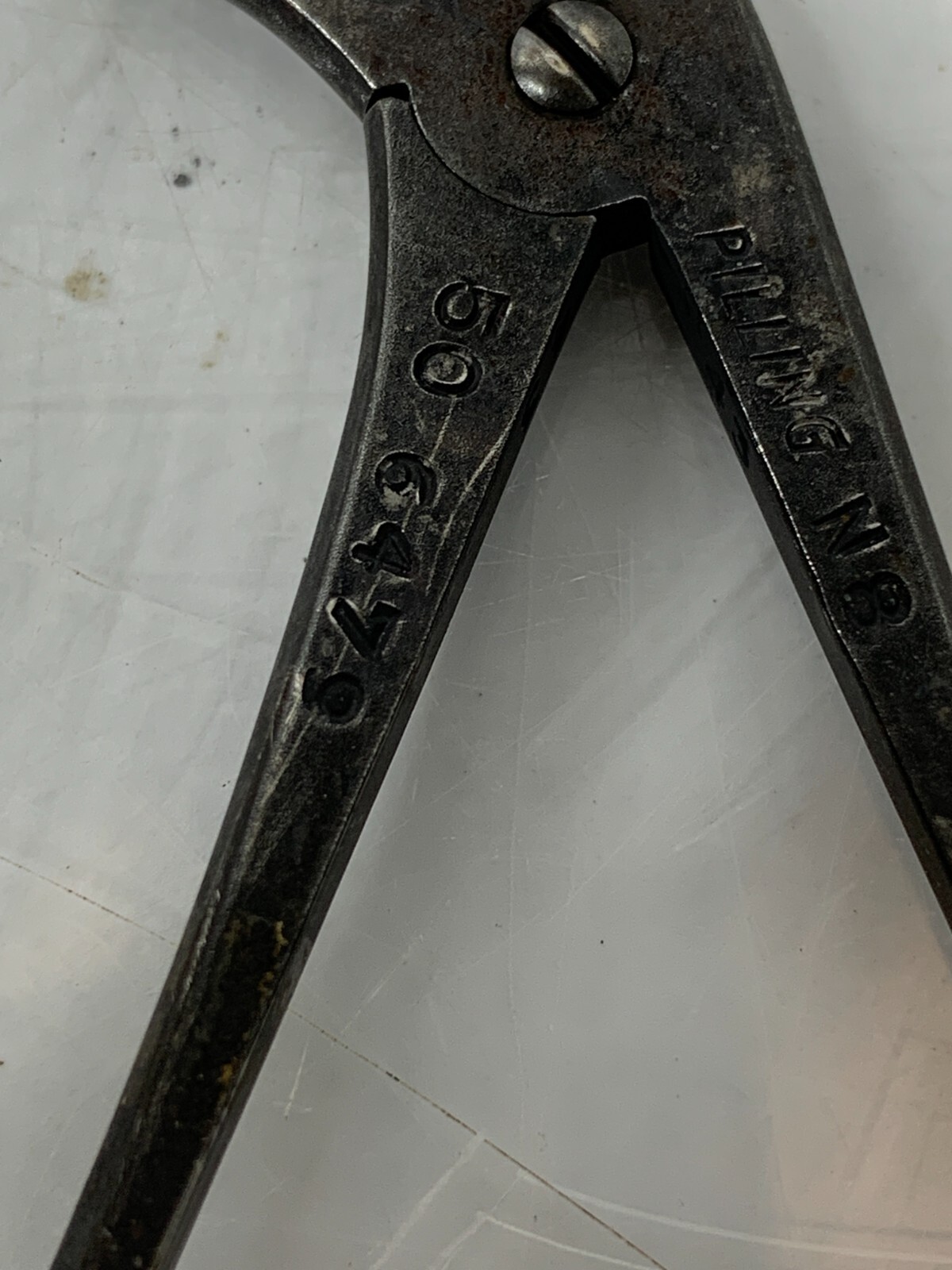 Used Pilling 50-6479 Micro Laryngeal Scissors Horizontal Opening Scissors WARRANTY