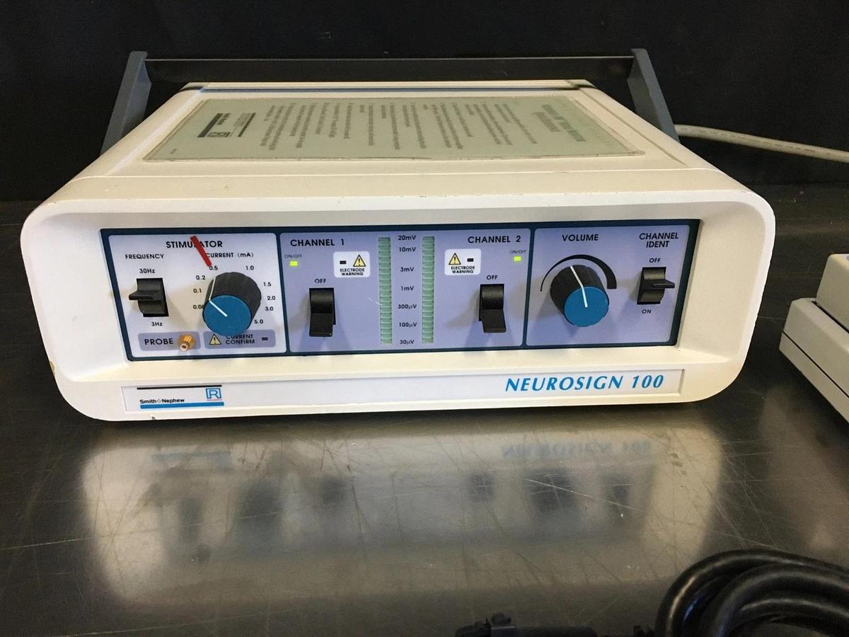 Used Magstim Neurosign 100 Neuromonitoring-System Nerve Monitor and Pre-amplifier Pod