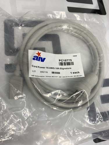 AIV 10 Feet 3 Prong Power Cord Cable 16AWG PC10775 Signature 16 AWG