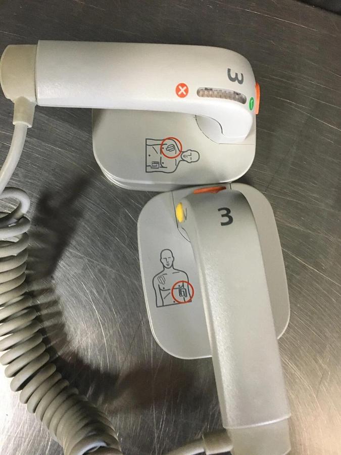 Used Philips M3543A External Hard Paddles Water Resistant MRx XL XL+